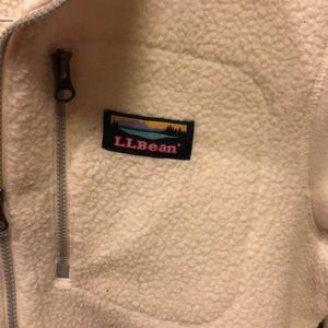 L.L. Bean Jackets & Coats - L.L Bean white cozy fleece, size medium L.L. Bean Jackets & Coats - L.L Bean white cozy fleece, size medium